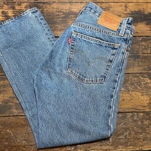 Levi's Straight Fit Light Blue Denim Jeans 25